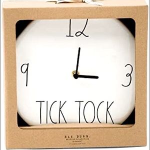 Rae Dunn TICK TOCK Clock